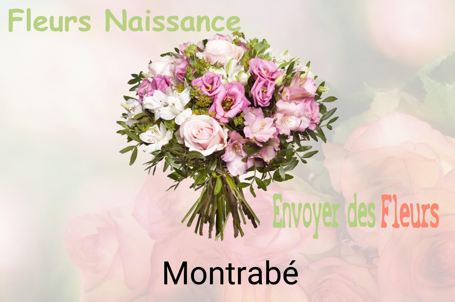 Bouquet de fleurs de naissance livré à Montrabé